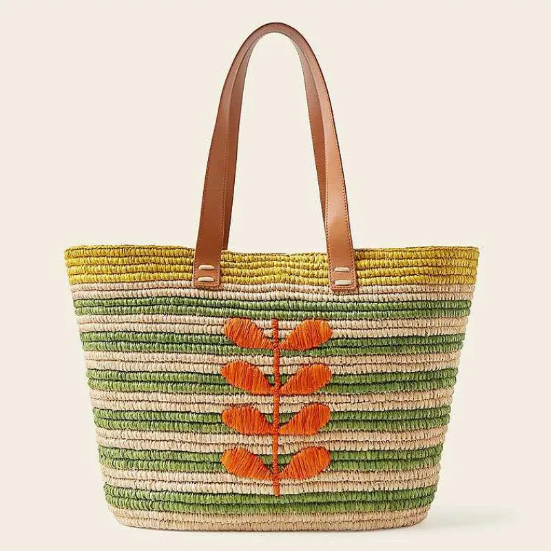 Orla Kiely Tote Bags-Monday Basket Bag