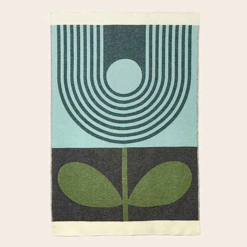 Orla Kiely Gifts Under £200-Wool Jacquard Blanket